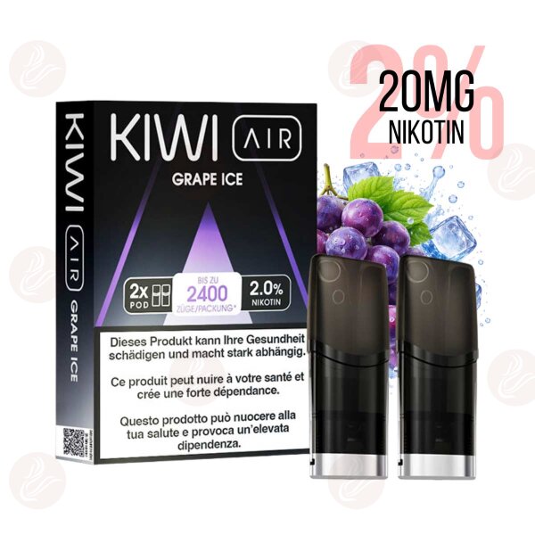 KIWI Vapor - Pod Kiwi Air - Uva ghiacciata 20mg