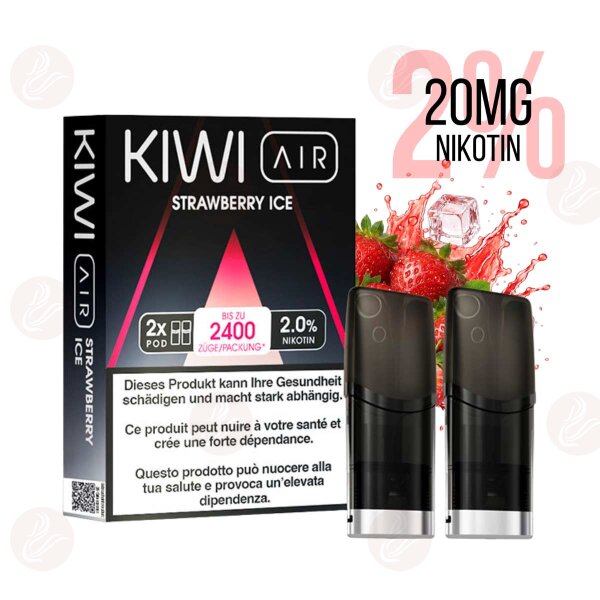 KIWI Vapor - Pod Kiwi Air - Fragola ghiacciata 20mg