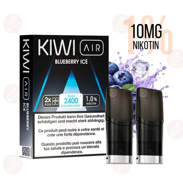 KIWI Vapor - Kiwi Air Pods - Mirtillo Ghiacciato 10mg