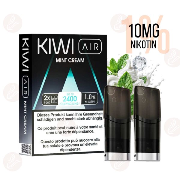 KIWI Vapor - Pod Kiwi Air - Crema alla menta 10mg
