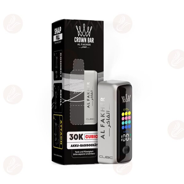 Al Fakher - Box batterie Cubic - Silver White