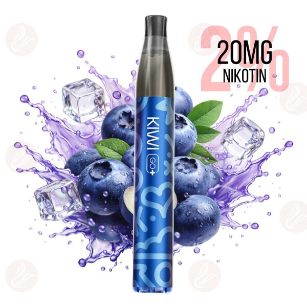 KIWI Vapor - KIWI Go Plus - Graffiti Edition Blau - Blueberry Ice
