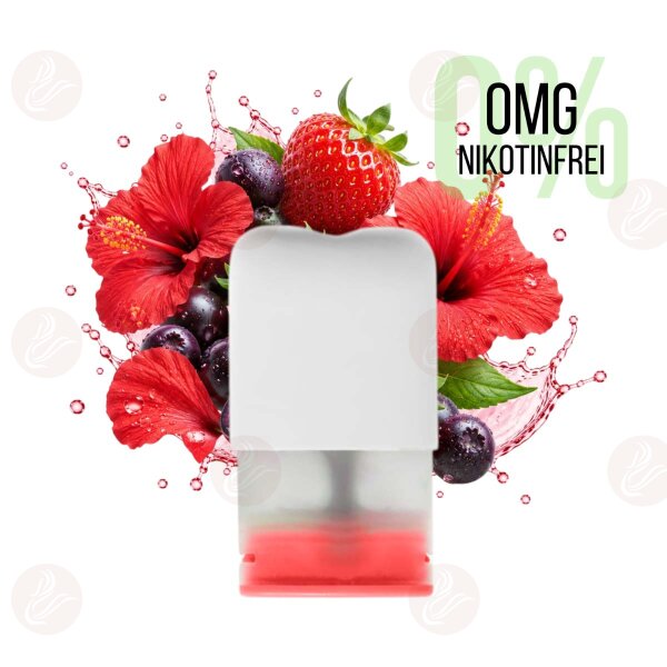 Ripple+ - BOOST Pod - fraise + hibiscus et acai