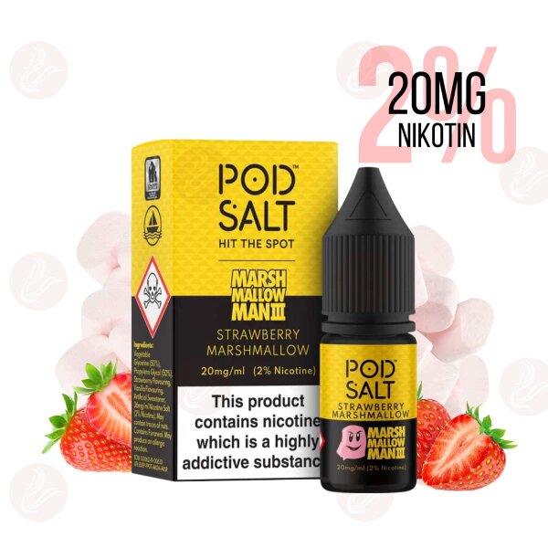 Pod Salt - Marshmallow Man III - Strawberry Marshmallow Fusion Nikotin Salz 20mg