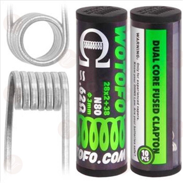 Wotofo - Dual Core Fused Clapton N80 3mm 0.62 Ohm