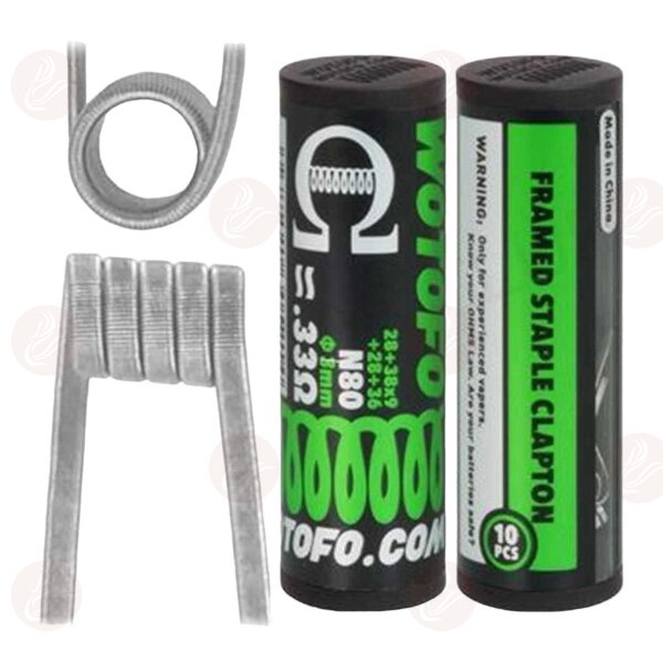 Wotofo - Framed Staple Clapton N80 3 mm 0,33 ohm
