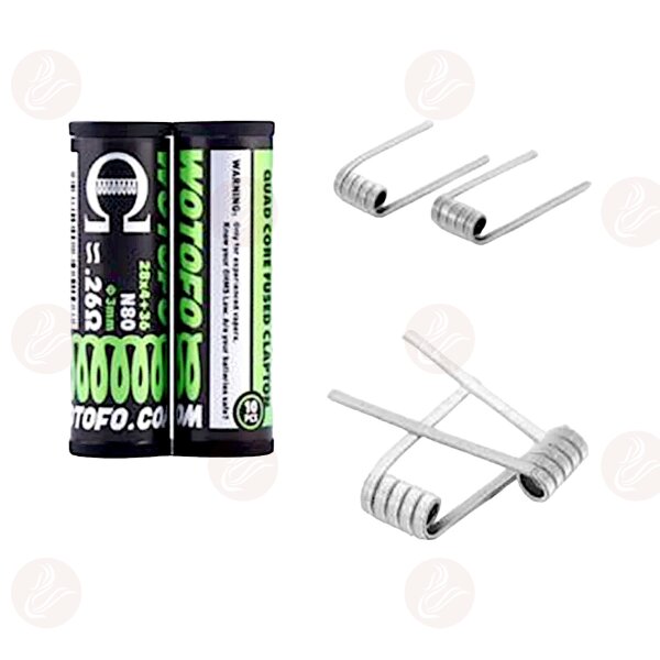 Wotofo - Quad Core Fused Clapton N80 Wire 3mm 0.26 Ohm