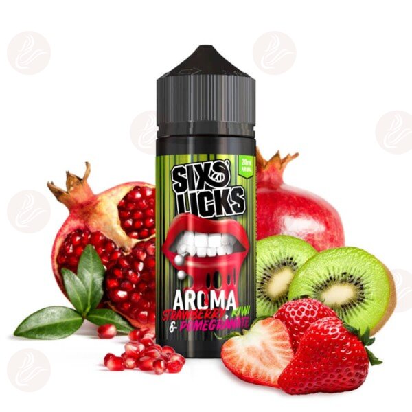 Prohibition Vapes Co - Six Licks Strawberry, Kiwi & Pomegranate Longfill