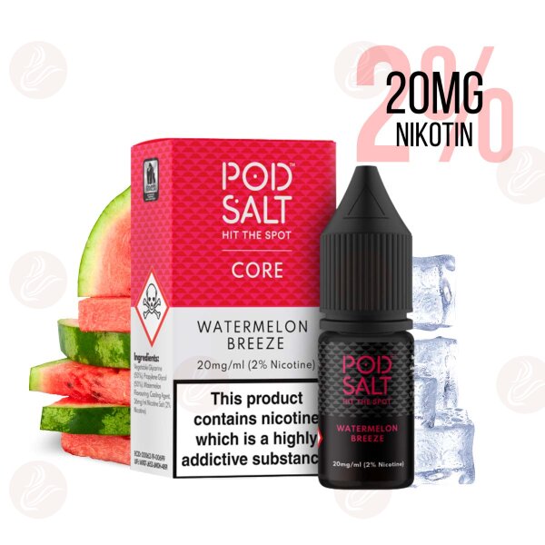 Pod Salt - Watermelon Breeze Sel de nicotine 20 mg