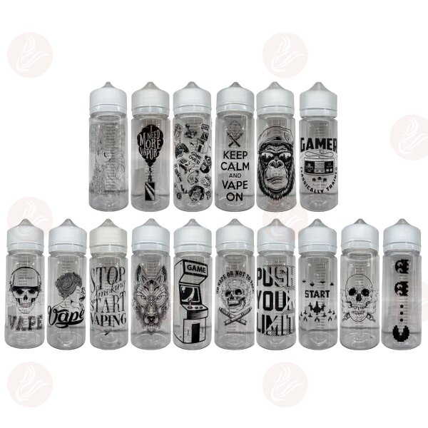Chubby Gorilla - Leerflasche 120 ml DIY UP mit Skala und Motiv