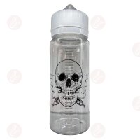 Flasche - mit Logo und Skala 120ml Skull