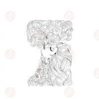 Flasche - mit Logo und Skala 120ml Woman