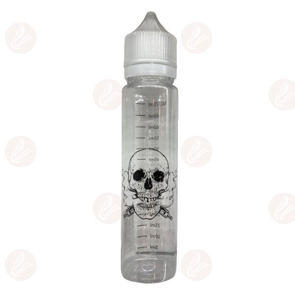 Flasche - mit Logo und Skala 70ml Skull