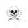 Flasche - mit Logo und Skala 70ml Skull