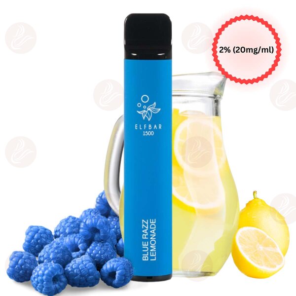 Elfbar - Einweg E Zigarette Blue Razz Lemonade 1500 Puffs