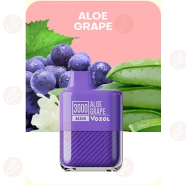 Vozol - Alien 3000 Aloe Grape Disposable