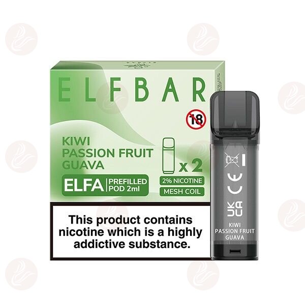 Elfbar - Elfa Pre-Filled Pod 2Pack - Kiwi Passionfruit Guava