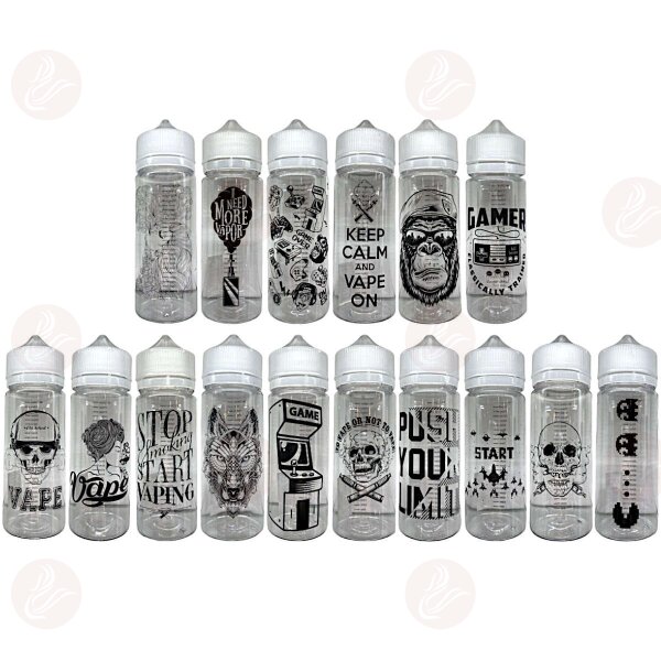 Flasche - mit Logo und Skala 120ml