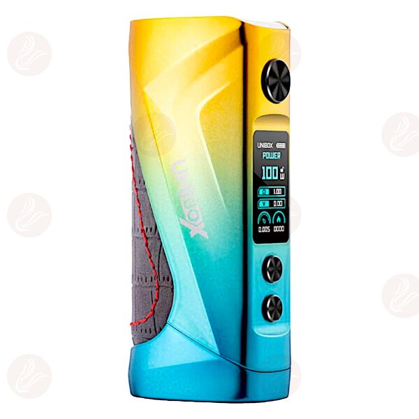 Oxva X Vapx Unibox Mod Gold Blue