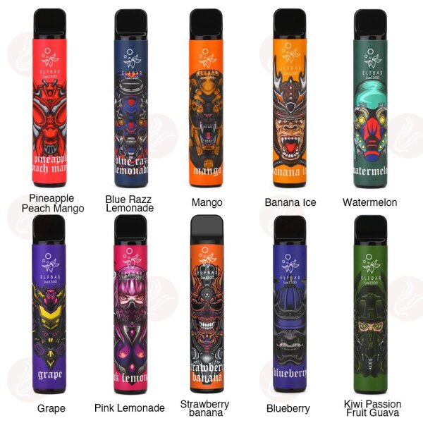 Elfbar - Lux Cigarette électronique jetable Banana Milk 1500 bouffées