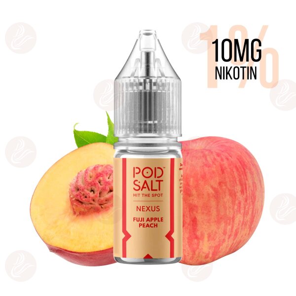 Pod Salt - Nexus 10mg sel de nicotine Fuji Apple Peach