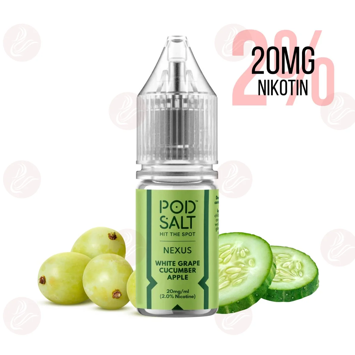 Pod Salt - Nexus 20mg Nikotin Salz White Grape Cucumber...