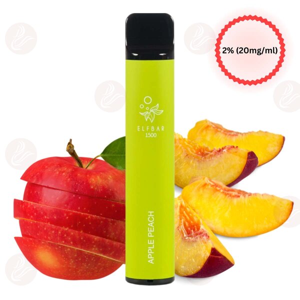 Elfbar - Einweg E Zigarette Apple Peach 1500 Puffs