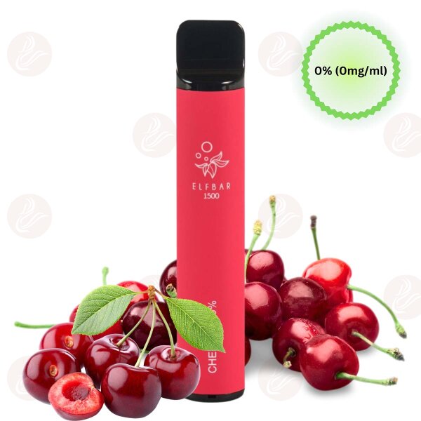 Elfbar - Einweg E Zigarette Cherry 1500 Puffs 0mg