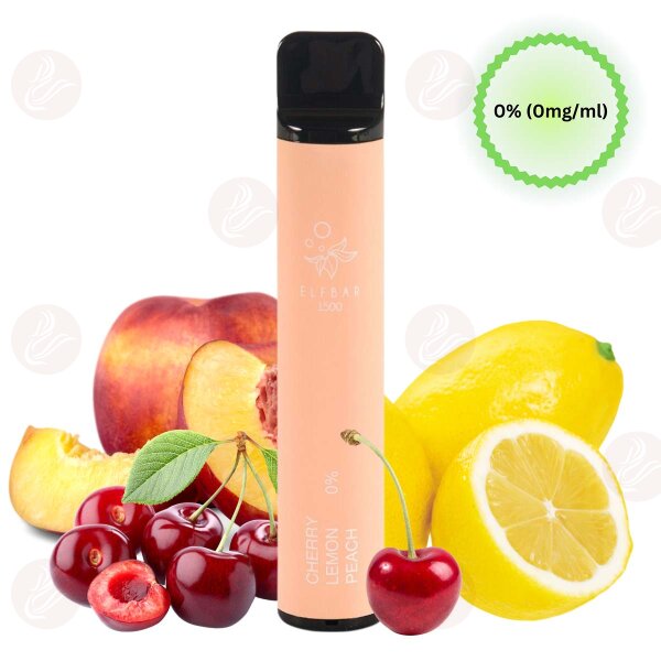 Elfbar - Einweg E Zigarette Cherry Lemon Peach 1500 Puffs 0mg