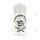 Flasche - mit Logo und Skala 180ml Vape Skull