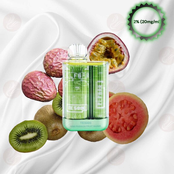 Elfbar - Kit usa e getta TE5000 Kiwi, frutto della passione e guava