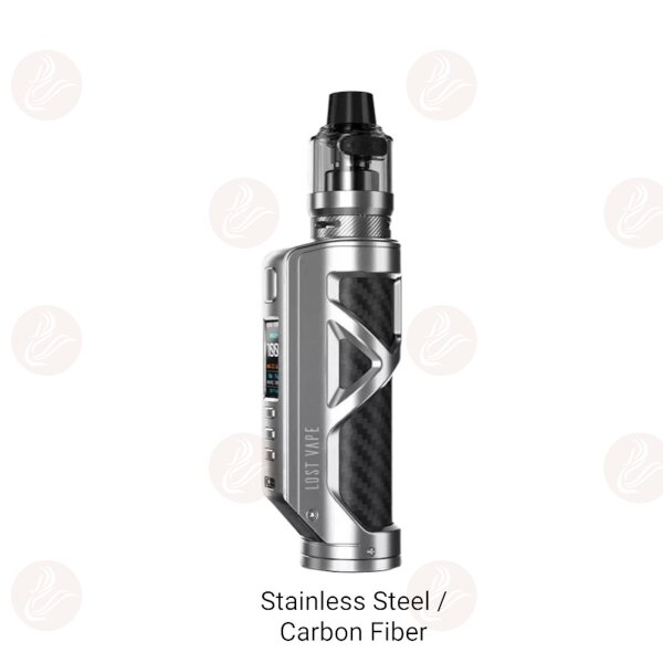 Lost Vape - Cyborg Quest 100W Kit stainless steel / carbon fiber