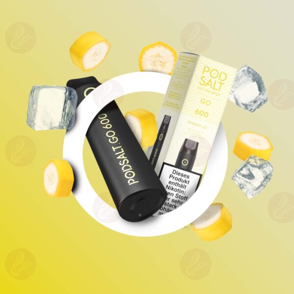 Pod Salt Go 600 Einweg E-Zigarette - Banana Ice 20mg