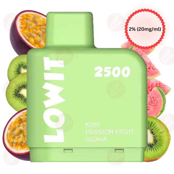 Elfbar - Lowit 2500 Prefilled Pod Kiwi Passion Fruit Guava