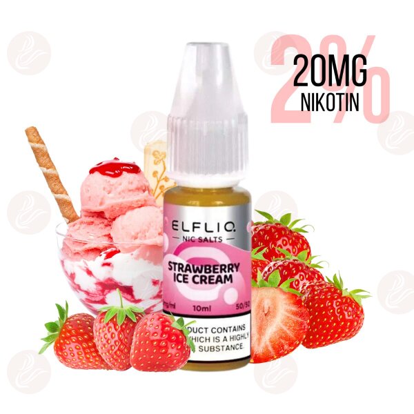 Elfbar - Elfliq Strawberry Ice Cream 20mg/ml