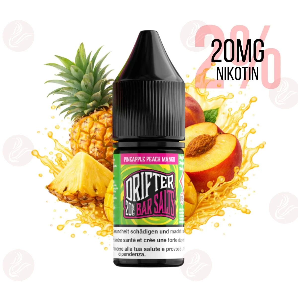 Drifter Bar Salts - 20mg Nikotinsalz Pineapple Peach...