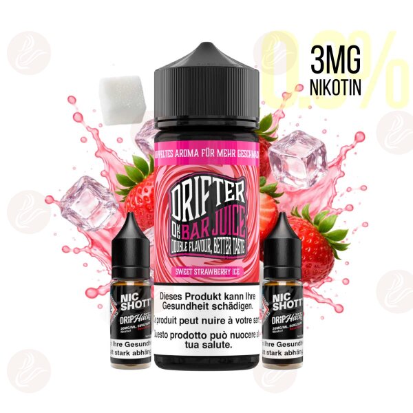 Drifter Bar Juice - 120ml mit 3mg/ml Nikotin Sweet Strawberry Ice