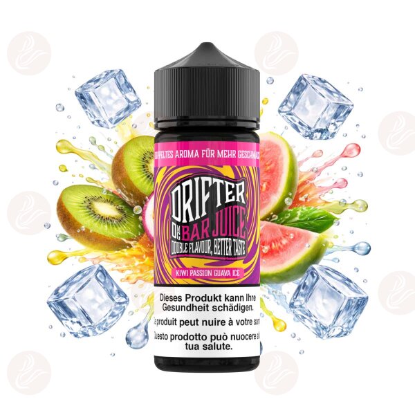 Drifter Bar Juice - Kiwi Passion Guava Ice 120ml - Ricarica breve