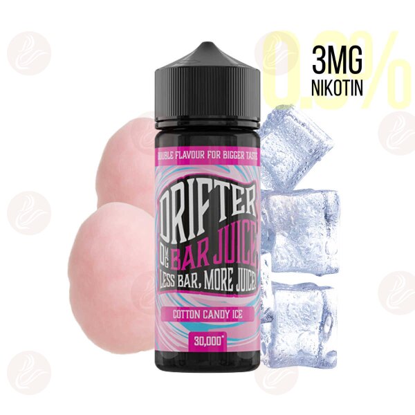 Drifter Bar Juice - Cotton Candy Ice Shortfill 120ml mit 3 mg/ml Nikotin