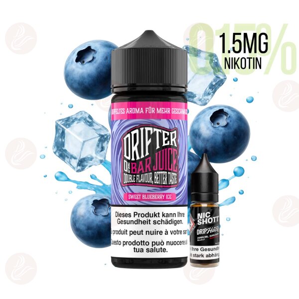 Drifter Bar Juice - 120ml mit 1,5mg/ml Nikotin Sweet Blueberry Ice
