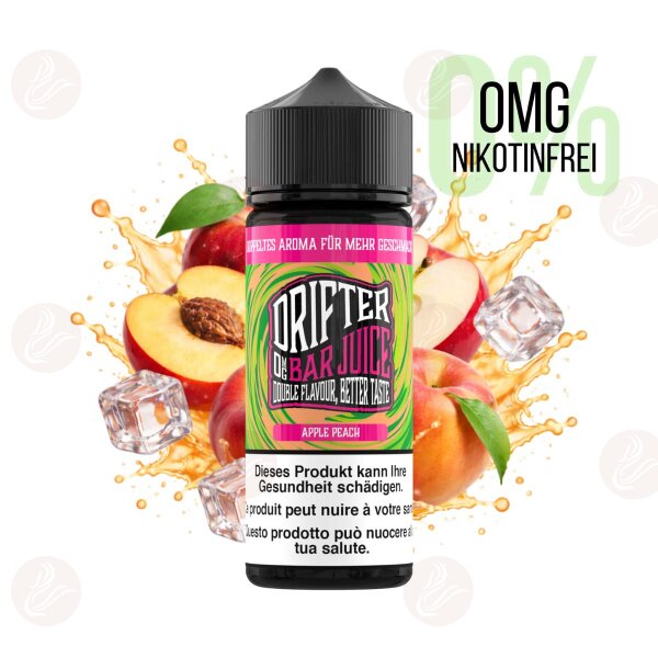 Drifter Bar Juice - Apple Peach Shortfill 120ml  Ohne Nikotin