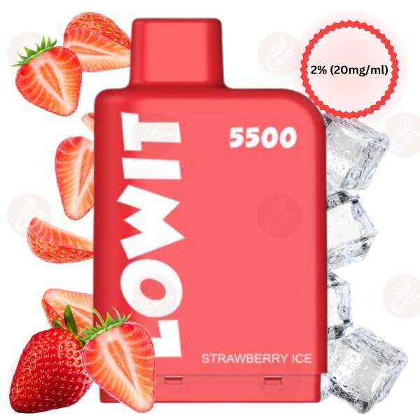 Elfbar - Lowit 5500 Prefilled Pod Strawberry Ice