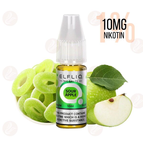 Elfbar - Elfliq Sour Apple 10mg/ml