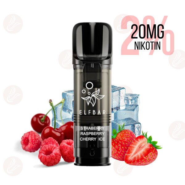 Elfbar - Elfa Pro Pods - Fragola Lampone Ciliegia Ghiaccio 20mg/ml 2%