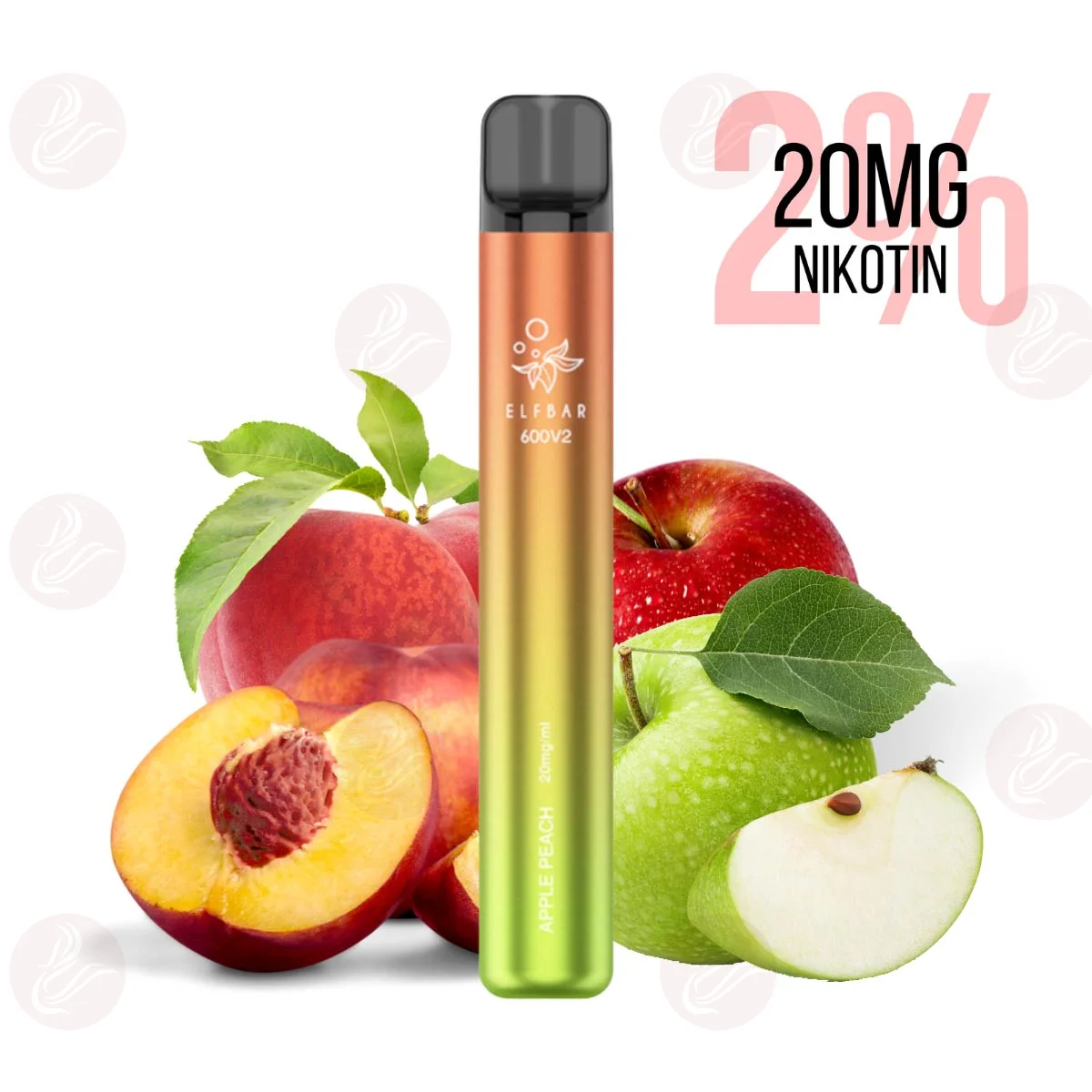Elfbar - Sigaretta elettronica monouso 600 V2 Apple Peach...