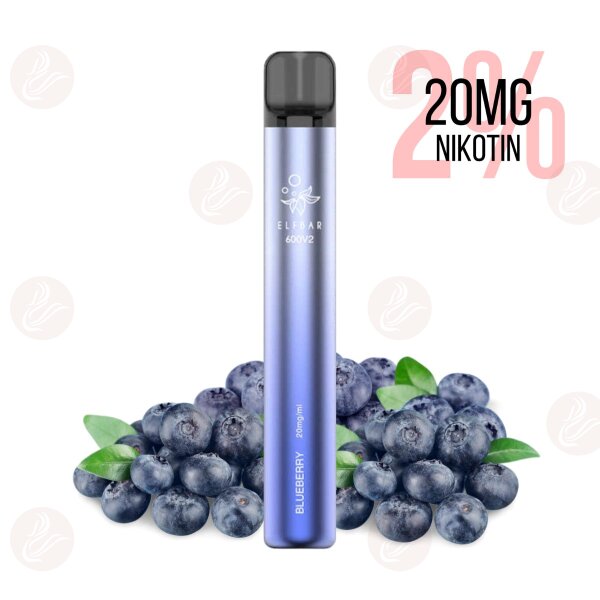 Elfbar - Einweg E Zigarette 600 V2 Blueberry 20mg/ml 2%