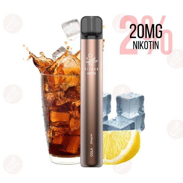 Elfbar - Einweg E Zigarette 600 V2 Cola 20mg/ml 2%