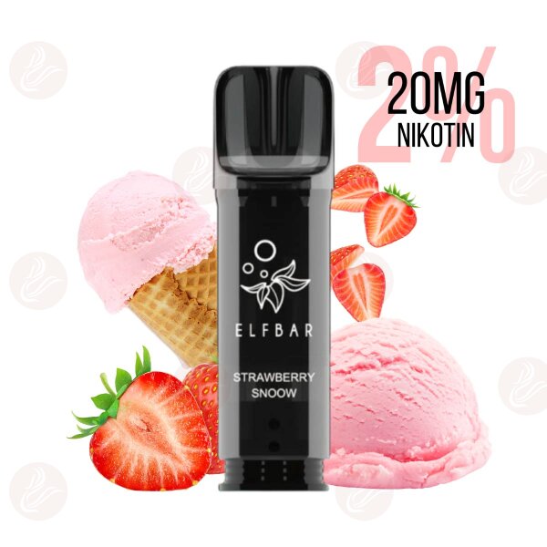 Elfbar - Elfa Pro Pods - Strawberry Snoow (Strawberry Ice cream) 20mg/ml 2%
