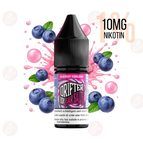 Drifter Bar Salts - Sale da 10 mg di nicotina Blueberry Bubblegum