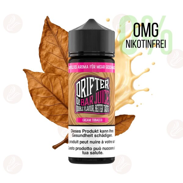 Drifter Bar Juice - Cream Tobacco Shortfill 120ml Ohne Nikotin